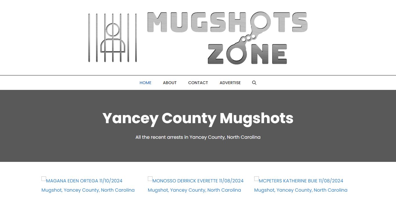 Yancey County Mugshots Zone